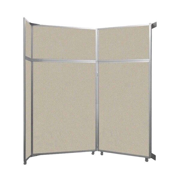 Operable Wall Folding Room Divider 7'11" x 8'5-1/4" Sand Fabric
